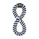 Tall Tails Navy Braided Infinity Tug Toy for Dogs - Designed for Long Lasting Play and Exercise!