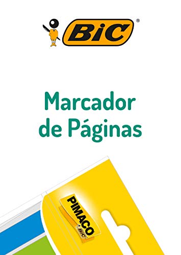 Marcador de Página Adesivo Pimaco BIC, 878639, Em 5 Cores com 25 Folhas Cada