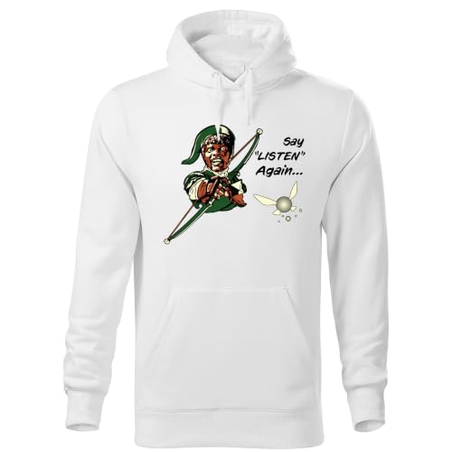 Sweat a capucha unisex hoodie Say Listen Again aux finitions soignees