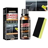Car Plastic Restorer,Back to Black Trim Restorer,Black Plastic Trim Restorer,Suitable for Car Interior Cleaner and Detailing,Prevents Drying Aging for Cars,Interior Plastic Revitalizing Coating Agent