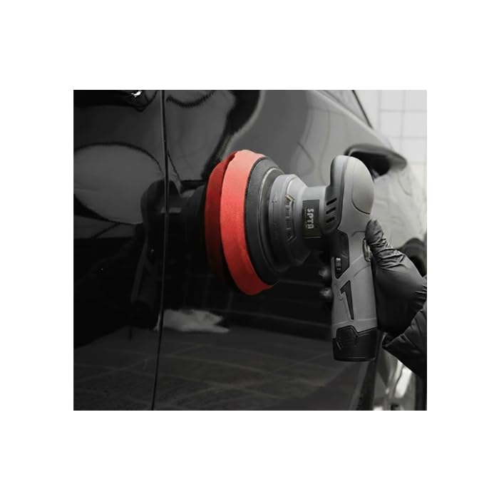 SPTA ポリッシャー コードレス 充電式 125mm 5インチ バフセット 洗車 車用 ボディ 艶出し 車磨き ボディ磨き ワックス 研磨 傷 コーティング 仕上げ 水垢 プロ仕様 電動ポリッシャー LD602