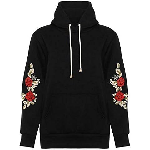 Top Fashion18 Floral Embroidered Hoodie for Women Cover