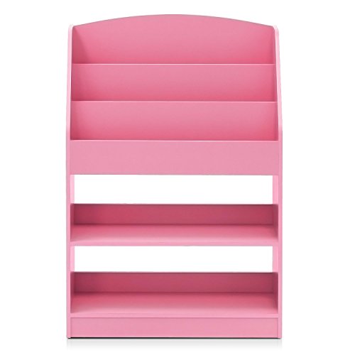 Furinno Kidkanac Magazine/Bookshelf With Toy Storage, Pink #TOP3