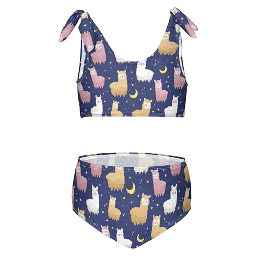 Image of Girls Tankini Swimsuit Bathing Suit Two Piece Bikini Summer Beach Swimwear with Adjustable Strap 3-12 Years
