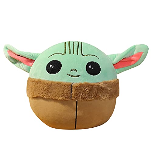 Baby Yoda Plush, Baby Yoda Stuffed Doll Toy,The Mandalorian Collectible Action Figure,Gift for Kids,Baby Yoda Pillow (9 inch)