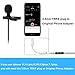PoP voice 12.8 Feet Lavalier Lapel Microphone Professional Grade Omnidirectional Mic Condenser Small Mini Perfect for Recording Podcast PC Laptop Android iPhone YouTube Interview Asmr External
