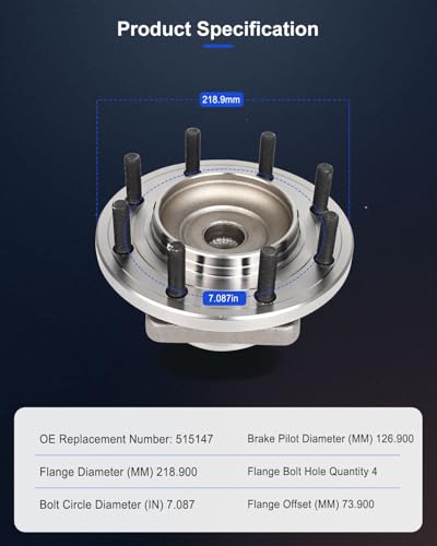Image of ECCPP Front 2PC Wheel Hub s for Chevrolet Silverado 2500 Hd 2011-2016 2WD | Dual Rear Wheel Only for Chevrolet Silverado 3500 Hd 2011-2019 2WD W /ABS 515147 x2