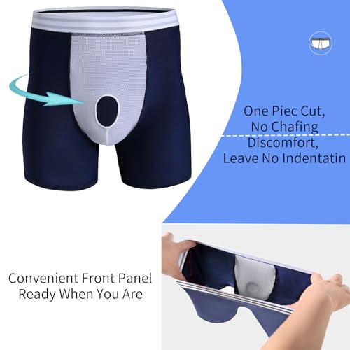 Men's Boxer Briefs - Moisture Wicking & No Ride Up, Ultra Soft Breathable Underwear for Men, Athletic, Everyday Wear3