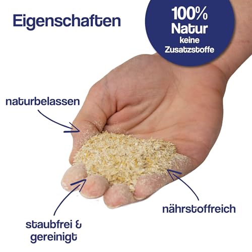 Gebrüder Goller 25kg Haferschrot – Hochwertiges Pferdefutter, Geschroteter Hafer für Pferde, Kraftfutter & Walzhafer Futtermittel - 100% Natur aus direkt aus Bayern