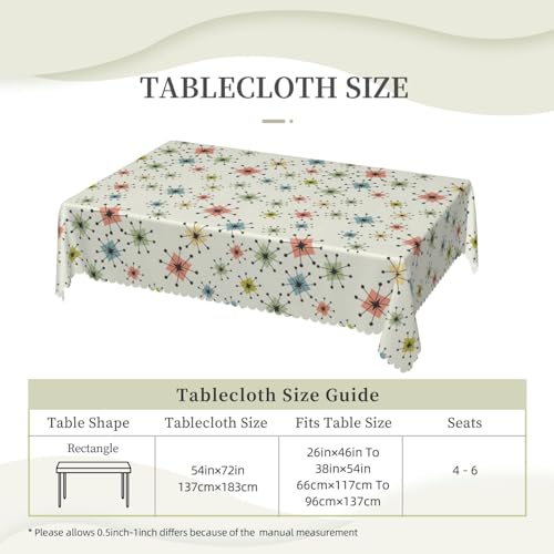 Nappe rectangulaire en tissu à motif géométrique abstrait chic - 7
