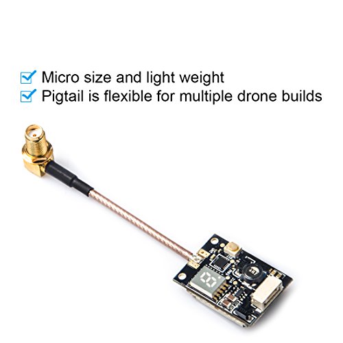 Wolfwhoop T86P 0/25mW/200mW/600mW Switchable 40CH FPV Transmitter with Pigtail for Professional Drone Racing with Race Band - Thumbnail 4