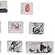 Keycap, Custom Keycaps Sublimation Process Small Volume DIY Production Clear Pattern für Computer für mechanische Tastaturen für Zuhause