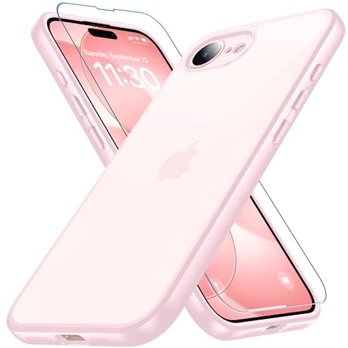Amazon.co.jp: iPhone 17e/16e 用 ケース ピンク ガラスフィルム付き