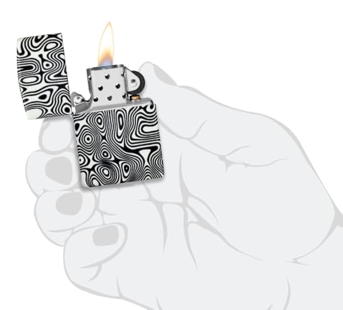 Image of Zippo Glowing Swirls Design 540 Color Glow in the Dark Pocket Lighter