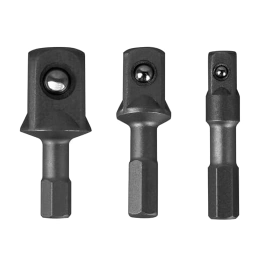 48-32-5023 Insert Socket Set for Milwau-kee, Holds Sockets 1/2 to 3/8 impact adapter-BLACK