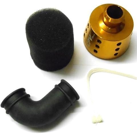51711A 1/8 Alloy Taper RC Nitro Engine Air Filter Gold Cover