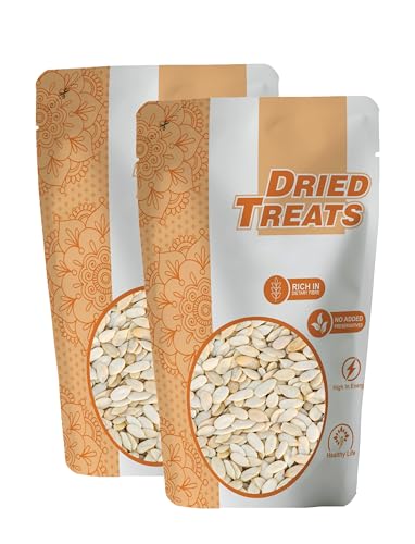 Image of Dried Treats Muskmelon Seeds (Kharbooj Beej) 500 Grams (250 Grams X 2) - Raw Muskmelon Seeds Packed with Protein, Fiber & Energy to Support Focus & Stamina - Delicious Dried Seeds for Mom's Homemade Halwa, Laddu & Home Made Sweets | High Quality Whole Roasted Kharbooj Seed | Raw Muskmelon Beej | Whole & Clean Muskmelon Seeds