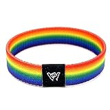 Hang Loose Bands - Coastal Surfer Beach Bracelet for Men, Women & Teens - Comfy Summer - Boho Reversible Wristband - Peaks Pride | Small: 6.5' (most common fitting size)