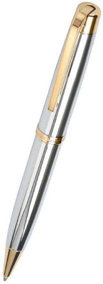 Waterford Metro Ballpoint Pen Chrome With Gold Trim