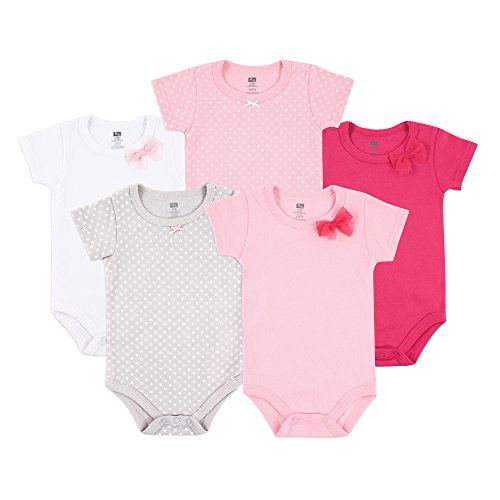 Image of Hudson Baby Unisex Baby Cotton Bodysuits (5 Piece)