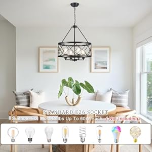 1771 farmhouse rustic chandelier for dining room light fixture ceiling mount 4 lights adjustable black kitchen island lighting hanging lights for entryway foyer bedroom hallway living room  urban country home decor