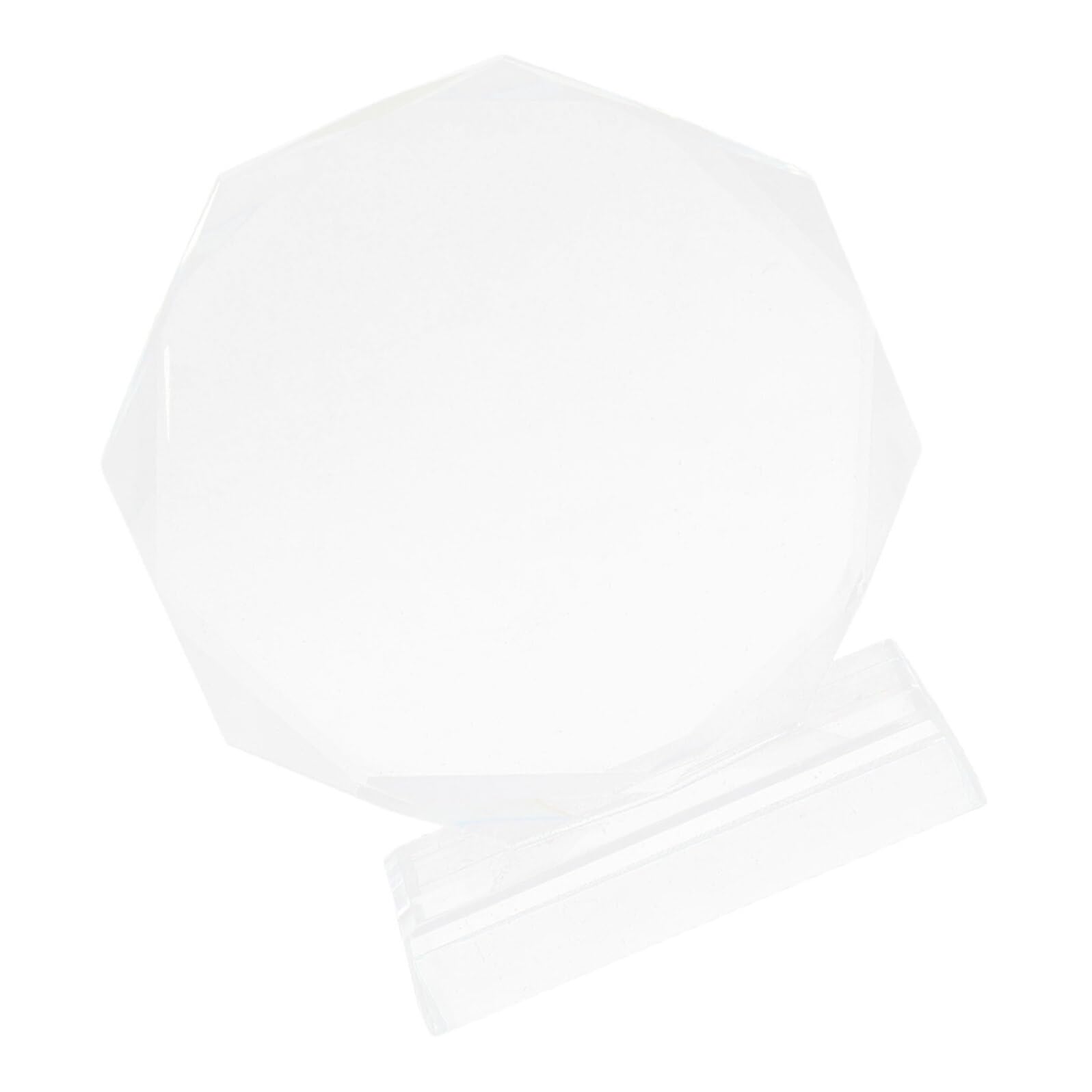 Trofeo de Cristal Octogonal Transparente 18 Cm, Placa de Premio Vacía para Reconocimiento de Empleados, Premios de Cristal para Jubilación y Celebraciones Profesionales