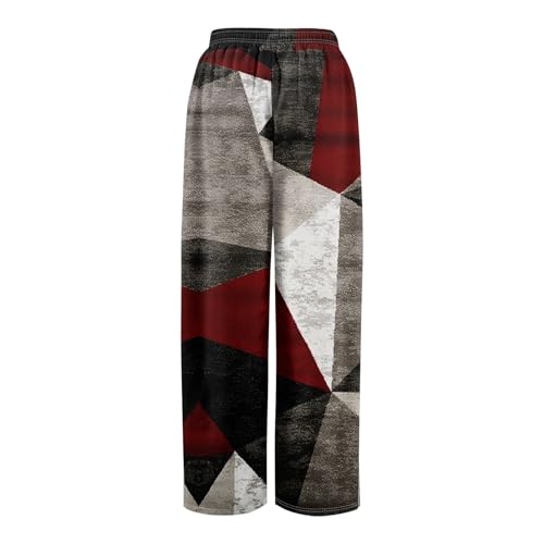 Wide Leg Pants Woman High Waisted Floral Pants Boho Pull On Beach Pant Summer Casual Tropical Hawaiian Trousers4