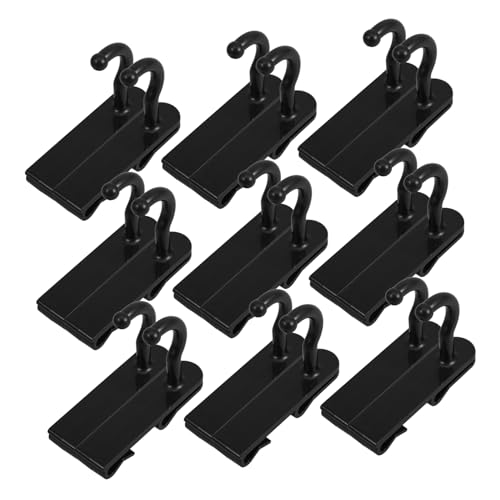 Unomor 24pcs Shelf Hook Hooks Pegboard Shelves Peg Board Accessories Peg Board Basket Wall Hook Tough Hook Hanger Small Peg Board Peg Board Tool Hangers Peg Board Organizer Plastic Black