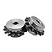 Double-Sided Stepped Sprocket 08B, Two-Sided Raised Platform, Single-Row Gear for Industrial Equipment, 1Pc(11 Teeth)