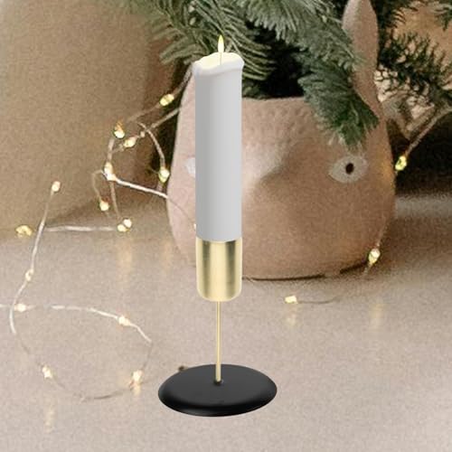 Holidyoyo 755O79501120T 4 Pc Candle Holder Stakes Taper Candlestick Holders With Spike Metal,Heavy Duty Pillar Candles Stand Base thumb #8