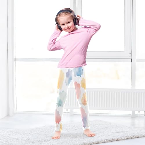 Bolaz Toddler Girls Leggings Printed Yoga Pants Leggings Colorful Cloud for Kids4