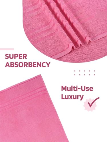 Image of Hand Towels 16x24 inches, Soft & Highly Absorbent Bathroom /Face Towels, Pack of 2 (Pink)