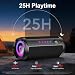 Portable Bluetooth Speaker, Bluetooth 5.4 Speaker,25W Dual Speaker with LED Display, Deep Bass, 25H Playtime, Colorful RGB Lights, IPX7 Waterproof,TWS pairing for Outdoor/Home/Party/Travel,Gift Ideas