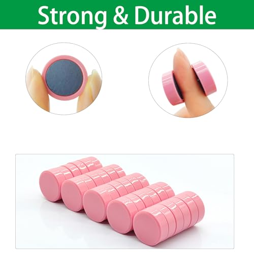 ZDZBLX Fridge Magnets, 30 Pack Strong Small Round Magnets for Whiteboard & Fridge - Image 2