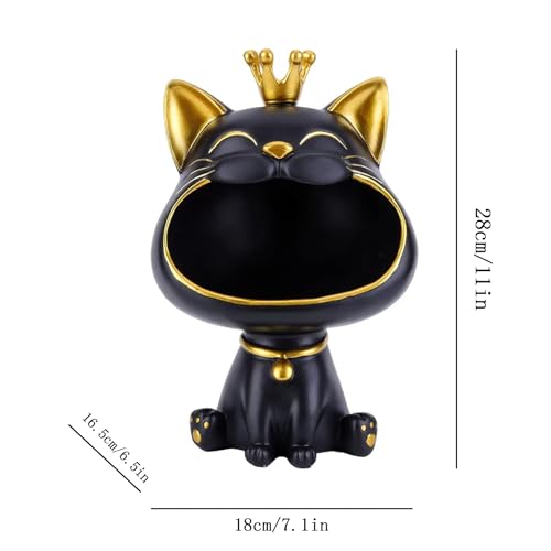 Boîte de rangement chat rieur pour ranger petits objets du salon - 5