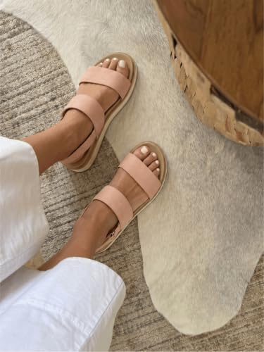 Image of Coutgo Women's Arch Support Adjustable Strap Flat Sandals