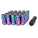 SOROPARTS Lug Nuts M12x1.25 Open End Wheel Nuts,Taper Acorn Seat, Forged Locknut Racing Nut 20 Set 2 Pieces Total 22 Pieces and 1 Nut Socket Key (Multicolored M12 x P1.25)