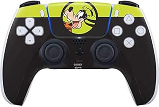 Skinit Decal Gaming Skin Compatible with PS5 and Compatible with PS5 Digital Edition DualSense Controller - Officially Licensed Disney Goofy Design