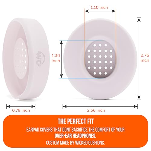 Image of WC SweatZ Solo - Patented Earpad Sweat Covers for Beats Solo 4, Solo 3 & Solo 2, Made by Wicked Cushions | Sweatproof & Machine Washable | Cloud Pink