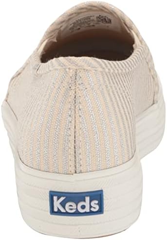 Keds Women's Triple Decker Sneaker, Natural/Silver, 9.5 | Image 2