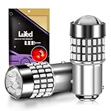 LUYED 2 x 900 Lumens Super Bright 1157 3014 78-EX Chipsets 1157 2057 2357 7528 LED Bulbs Used For Tail Lights,Brake Lights and Turn Signal Lights,Red