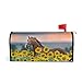 SUABO Horse Sunflowers Mailbox Cover, Oversize Magnetic Mailbox Cover Wraps for Outside Garden Home Decor