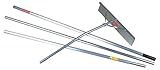 MIDWEST RAKE 96322GR Snow Roof Rake Scraper, 24 in., 16 ft.