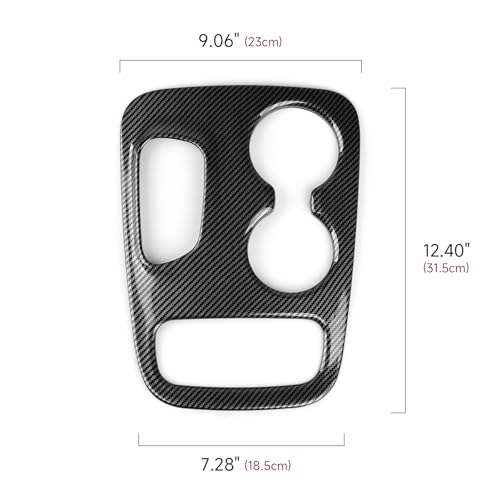 Image of Car Gear Shift Panel Decals for 2018 2019 2020 Dodge Durango Accessories Carbon Fiber Interior Stickers