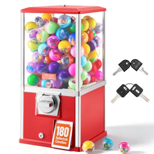 VEVOR Gumball Machine, 21 inch Candy Vending…