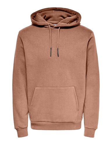 Sweat à Capuche ONSCERES Noos ONLY & SONS, finition premium couleur Liège, M