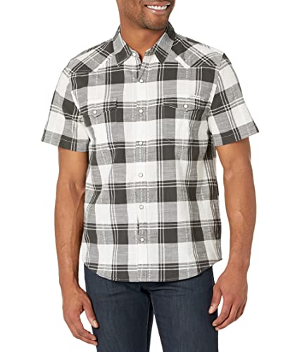 Chemise Western Lucky Brand à carreaux et manches courtes dobby homme