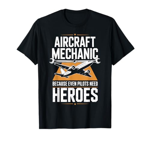 Aircraft Maintenance Aviation Hero Airplane Pilot Crew T-Shirt