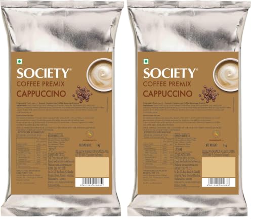 Image of Society One Minute Cappuccino | Instant Coffee | Strong Taste & Aroma |1kg (Pack of 2)