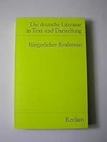Brgerlicher Realismus 3150096413 Book Cover